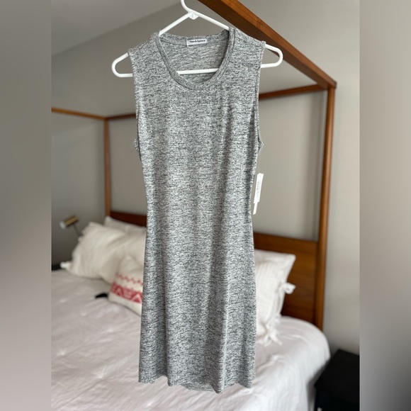 Theo & Spence NWT Size L Heather Gray cutout-back dress - Picture 4 of 4